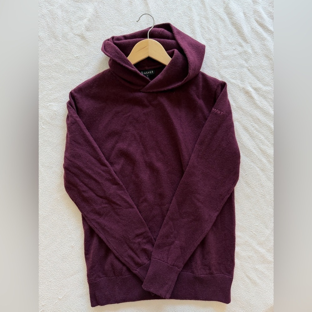 Asher Golf Wool/‎ Cashmere Men's Maroon Sweater